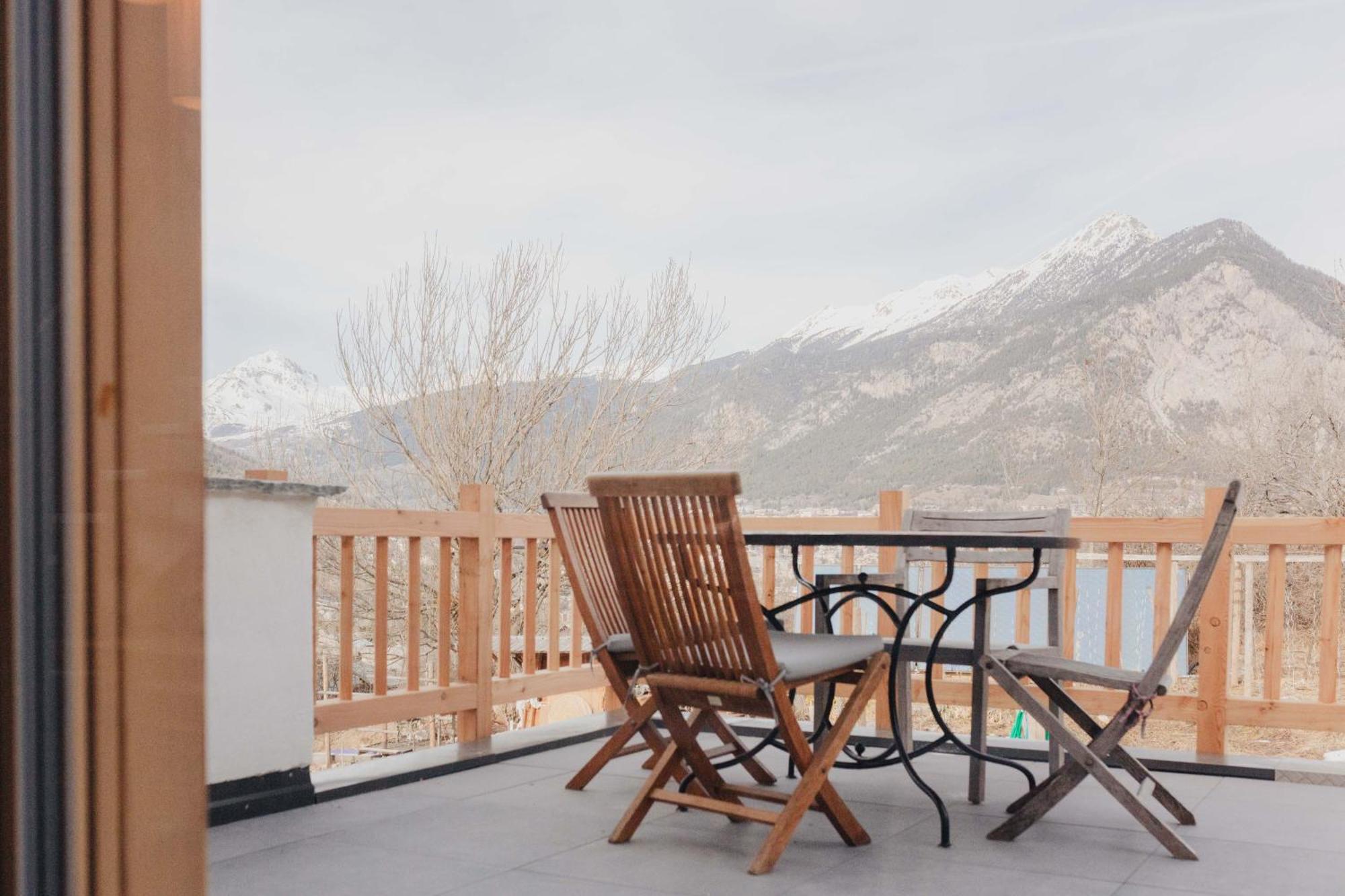 Mountain Escape Briancon Views Apartment Villar-Saint-Pancrace Bagian luar foto