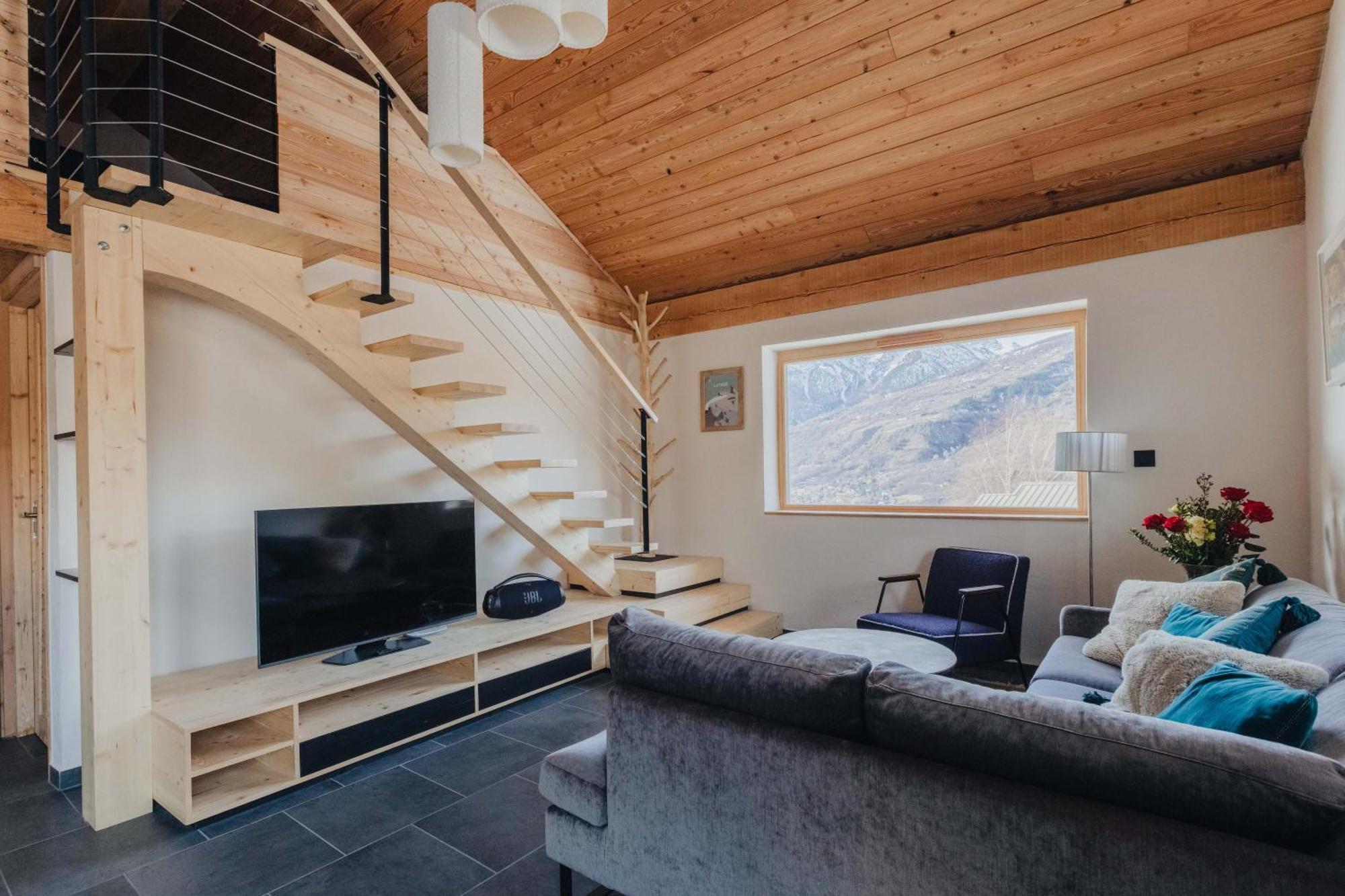 Mountain Escape Briancon Views Apartment Villar-Saint-Pancrace Bagian luar foto